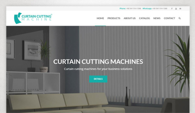 Curtain Cutting Machine Corporate Website - Web Tasarımı 