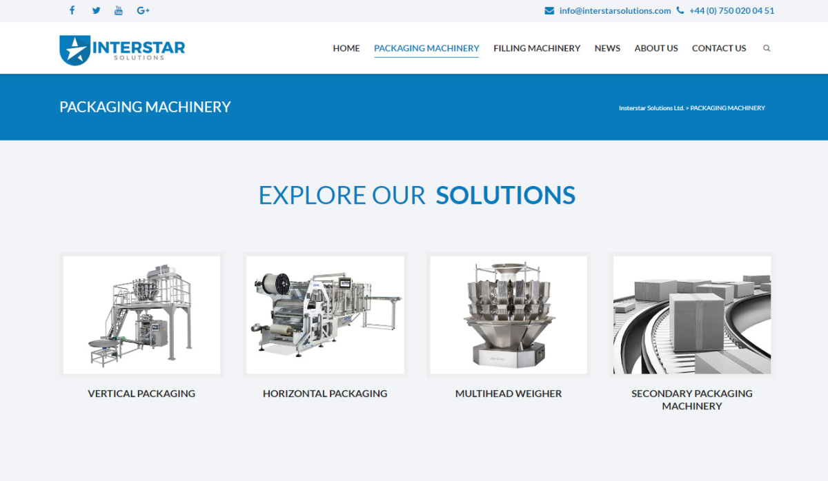 Interstar Solutions Web Site Design - Web Design